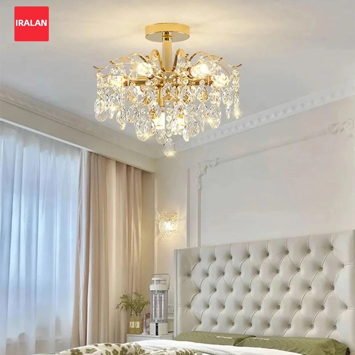 French Ceiling Lamps Luxury Crystal Pendant Light for The Living Room LED Interior Luster Home Decoration Hanging Light