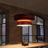 LED Fashion Glass Pendant Lights Modern Annular Chandelier Designer Hanging Lamp Home Room Decoration for Living Bedroom Fixture
