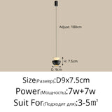 2026 New Bedside Led Pendant Lights Simple Bedroom Aisle Porch Cloakroom Small Chandelier Modern Home Indoor Decor Lighting Lamp