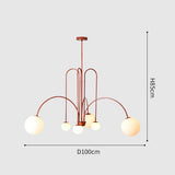 Comet LED Chandelier Nordic minimalist glass globe lamps living room creative personality study cafe art dining room lighting