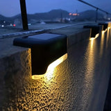 4/16 Pack Solar Step Lights Outdoor Motion Sensor - Waterproof Auto On/Off Stair Lamp