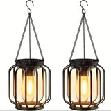 Solar Lanterns Outdoor Lights, Brighter Hanging Solar Lights Outdoor Waterproof, Auto On/Off Outdoor Solar Lights for Garden