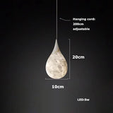 Nordic Chandelier Minimalist Stone Pendant Light for Restaurant Living Room Dining Room Bedroom Bedhead Home Decor Hanging Lamp