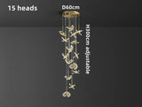 UFO Creative Personalized Staircase LED Pendant Light Modern Luxury Villa Duplex Penthouse Pendant Light Home Decoration Lamp