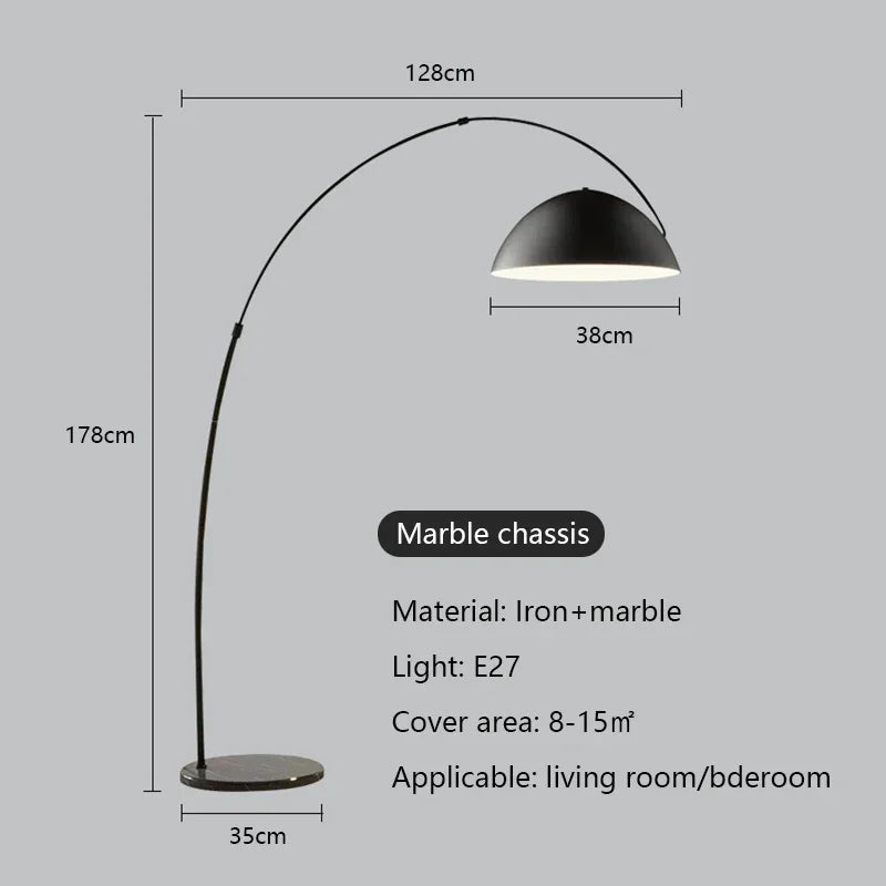 Modern Minimalism Vertical Led Floor Lamps Living Room Sofaside Fishing Lamp Lighting Home Bedroom Light Ambient Luster Fixtures