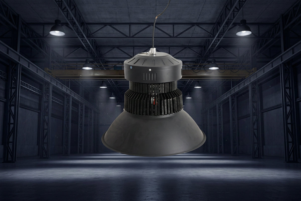LED High Bay Light (100W/150W/300W) - Heavy-Duty Ceiling Chandelier Lamp for Stadium, Workshop & Warehouse Industrial Lighting