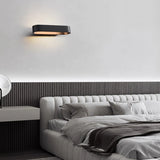 Modern Aluminum Indoor LED Wall Lamp (Black/White Finish) - Minimalist Accent Sconce Light Fixture for Bedroom Bedside, Hallway & Aisle Lighting