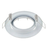 Round Adjustable LED Recessed Frame - Metal Spotlight Fitting for GU10 & MR16