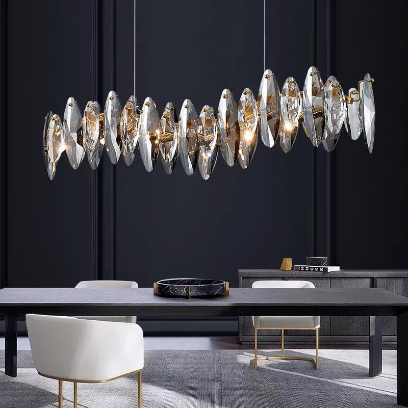Ceiling Chandeliers 2026 New Modern Luxury Crystal Indoor Pendant Lamp for Living Dining Room Decor Hanging Light Lustre Fixture
