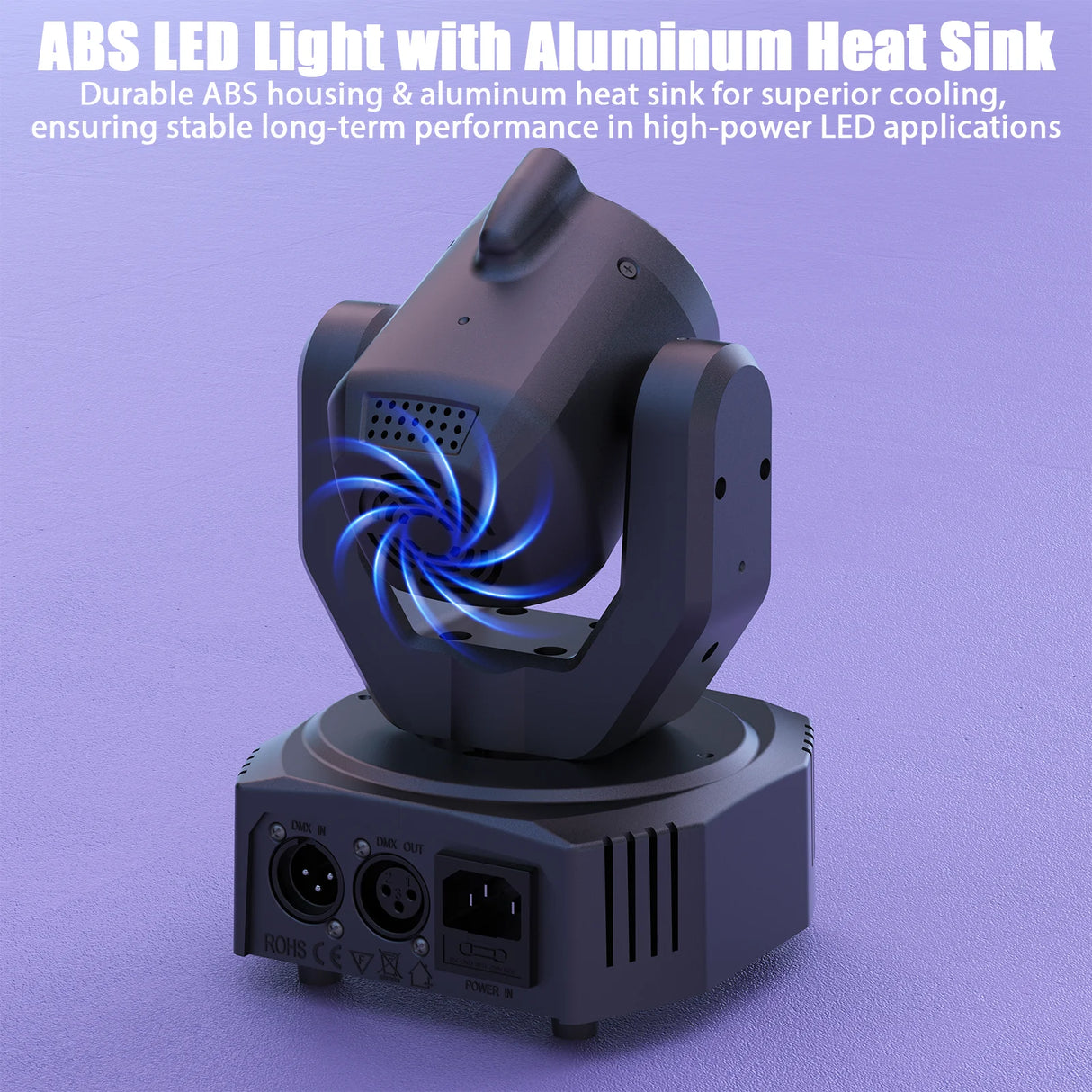 Mini 30W RGB Beam Pattern Moving Head Light - DMX & Sound-Activated Strobe Stage Light for DJ, Disco, Party & Christmas