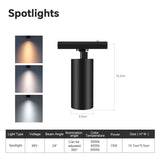 LED Magnetic Track Light Grille Flood Lamp Modern Embedded Flexible Linear Fixture LED Spotlight 3 Color CCT Ceiling Indoor Livi