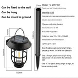 3IN1 Outdoor Solar Camping Wall Lamps Lawn Lamps Floor Lamp LED Induction Lamps Garden Landscape Lamps Decorative Tungsten Lamp