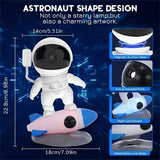 Astronaut Starry Sky Projector - Galaxy Nebula Night Light for Bedroom & Playroom