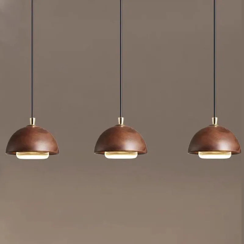 Nordic LED Pendant Lamp Wood Bar Kitchen Island Hanging Light Restaurant Coffee Shop Loft Home Decoration Indoor Lighting