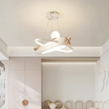 Airplane Lamps Modern Children's Room Chandeliers Simple Creative Baby Nursery Little Boy Girl Bedroom Home Decor Led Chandelier