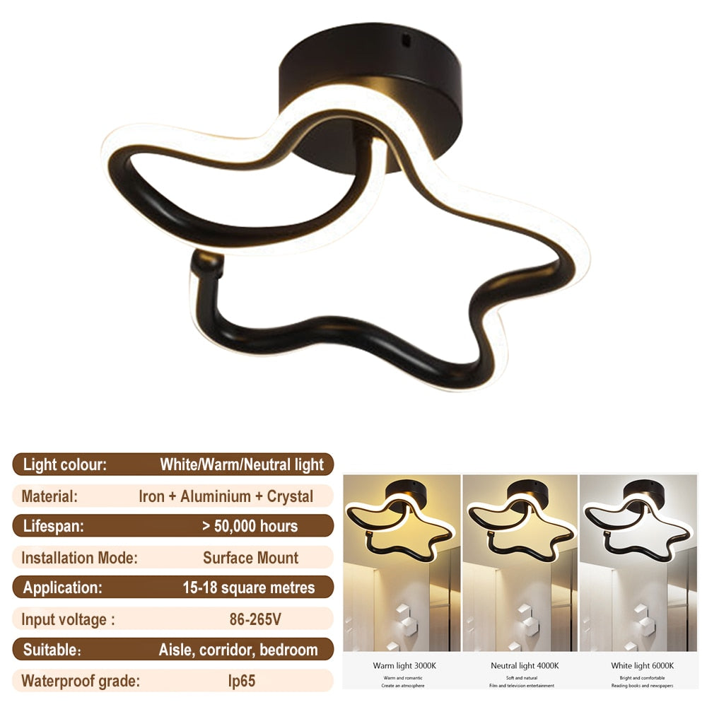 Nordic Modern LED Ceiling Lights Surface Mount Pendant Chandelier Living Room Bedroom Indoor Kitchen Dining Lighting Lamp