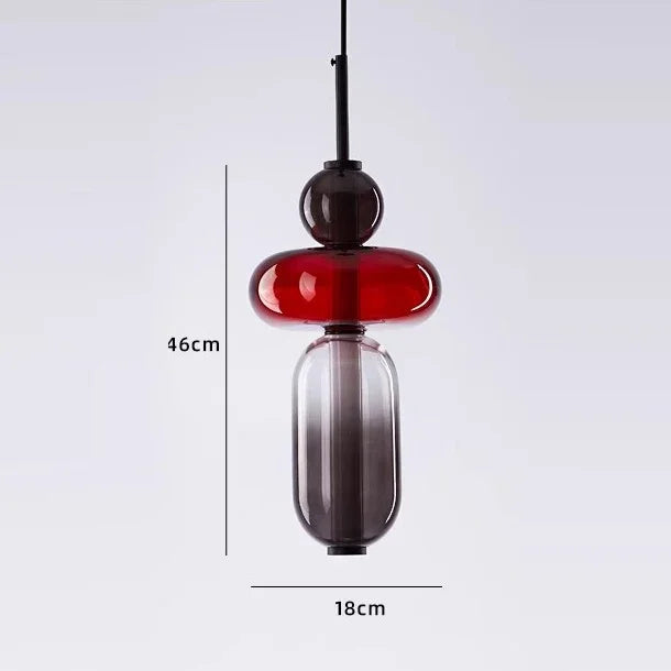 LED Pendant Light Restaurant Candy Glass LED Chandelier Luxury Stair Villa Master Bedroom Ceiling Lamps Home Decor Lamp Designer