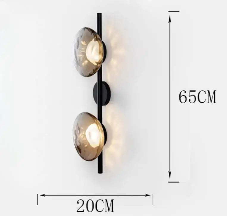 Modern LED Wall Sconce for Living Room Background Glass Wall Lamp Home Staircase Aisle Corridor Lighting Bedside Wall Light