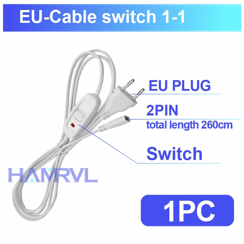 DIY Hexagon Garage LED Tube Accessories & Connector Set (110-240V) - Suspension Wire Cable Kit for Honeycomb Workshop & Barber Shop Lighting