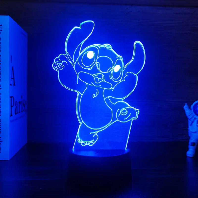 3D Illusion Stitch Night Light with Remote Control and Smart Touch Room Decor Lamp Birthday Valentine&#39;s Day Christmas Gifts