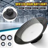 UFO LED High Bay Light (100W/200W/300W/400W) AC85-265V - Industrial Overhead Lamp for Warehouse, Workshop, Garage & Stadium