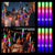 12/15/30Pcs LED Glow Sticks Bulk Colorful RGB Luminous Foam Stick Cheer Tube Dark Light for Xmas Birthday Wedding Party