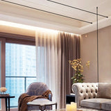 Modern Skyline LED Linear Wall Lamp - Black & White Strip Light Fixture