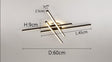 2023 new ceiling lamp Nordic modern LED lamp living room dining room bedroom lights ceiling chandelier