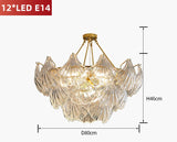 Living Room Pendant Light Post-modern Minimalist Luxury Bedroom  Creative Shell Crystal Glass Master Bedroom Dining Room Light