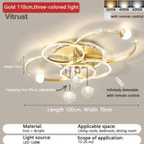 Modern Crystal Ceiling Light Dimmable Flush Mount LED Chandelier for Living Room Dining Room Hallway Lighting