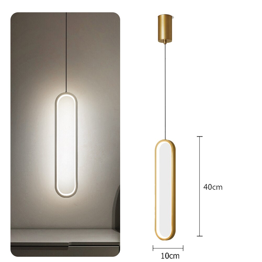 Modern Ceiling Lights Long Strip Chandeliers For Living Room Bedroom Bedside LED Indoor Hanging Lamp Home Lighting Ceiling Lamp