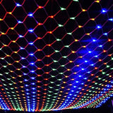 LED Net Grid String Light (1.5x1.5m / 3x2m / 6x4m) - Waterproof Mesh Fairy Lights for Garden & Christmas Decor
