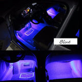 12V 4-in-1 Blue LED Car Interior Atmosphere lights