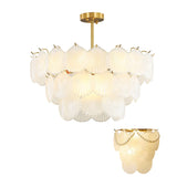 2026 Modern Luxury Frosted Glass Chandelier White, Led E14 Dimmable Light Fixture Nordic FOR Living Room Bedroom Decoration