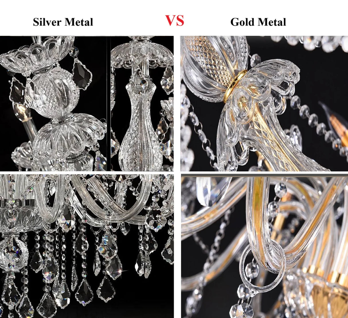 Luxury Traditional Classic K9 Crystal Chandelier Light for Living Room Bedroom Kitchen - Pendent Ceiling Fixture Top Quality
