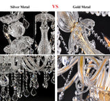 Luxury Traditional Classic K9 Crystal Chandelier Light for Living Room Bedroom Kitchen - Pendent Ceiling Fixture Top Quality