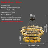 Modern Chandeliers For Dining Room Living Room With Remote Control LED Hanging Lamp Kitchen Island Pendant Light Lustre Fixtures