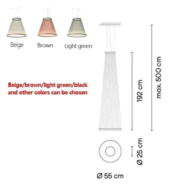 Nordic Lamp Designer Spanish Tassel Circle Chandelier Luxury Pendant Lamp Restaurant Villa Living Room Staircase Home Decor LED