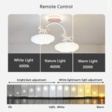Nordic Child Unicorn Ceiling Light Dimmable for Girl Bedroom Nursery Children's Chandelier Home Decor Lighting Lusters Luminaire