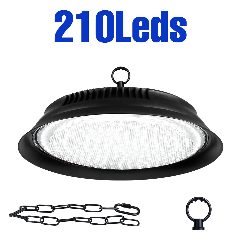 300W LED Indoor Ceiling Light Spotlight Bulb (AC110V/AC220V) - No Flicker Plug-in Lamp with US/EU Plug for Living Room & Kitchen