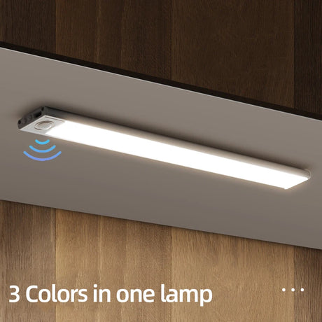 Night Light 20/30/40/60cm Ultra thin LED Light Cabinet Light Motion Sensor Wireless type-c For Kitchen bedroom Wardrobe lighting