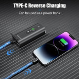 10000mAh Smart Bicycle Front Light (10,000 LM, USB-C) - Waterproof High-Lumen Headlight for MTB & Road Cycling