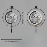 Minimalist Wall Clock Spanish Style Mute Moon Wall Decoration Clock Living Room Backdrop Home Decoration Creative Personalized