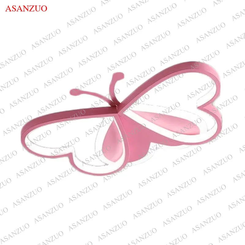 Butterfly Ceiling lights Modern Living Room Girls Bedroom Light Fixture Study Nursery Children's Room LED Ceiling Lamp