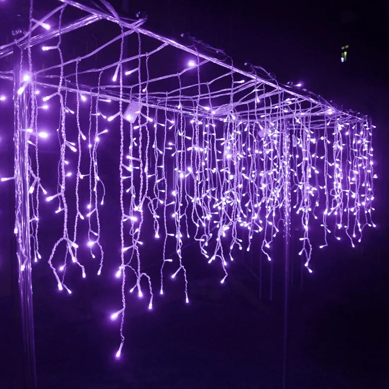 Water Drop 0.4-0.6m Water Drop Christmas LED External Garland Icicle Light AC 220V Holiday Street Garden Decoration Light