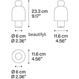 Glass Table Lamp Dimmable Personality Creative Person Walking Bedroom Bedside Lamp Portable Mushroom Lamp portable table lamp