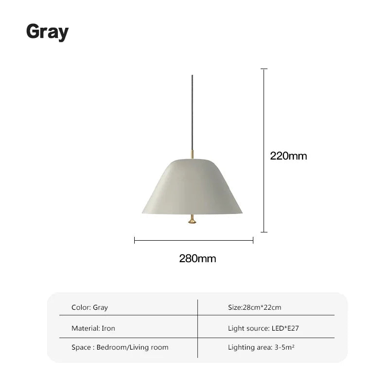 Nordic Iron Pendant Light For Restaurant Bar Dining Rooms Acrylic E27 Hanging Lamps Study Bedroom LED Ceiling Décor&#39;s Illumination