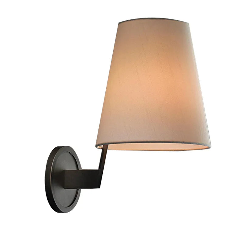 All Copper Wall Lamp LED Light Luxury Living Room Study Aisle Entrance Bedroom Mirror Fabric Wall Lamp Wall Decor