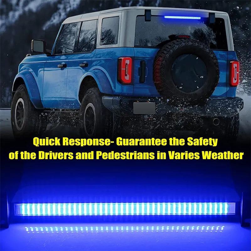 80 LED Strobe Lights For Auto Emergency Grill Warning Lamp 80 led Windshield Bar Traffic Advisor Flashlight 12V 24V Car Accessor