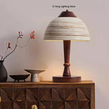 New Creative Ceramic Lampshade  Lamp Wood Base EU AU US Adapting Plug for Bedroom Parlor Hotel Dining Dropshipping